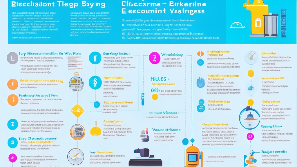 Lépésről lépésre porszívó vásárlási útmutató infografika döntési pontokkal és folyamatábrával
